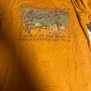 Wrangler Mustard Western Graphic T-Shirt